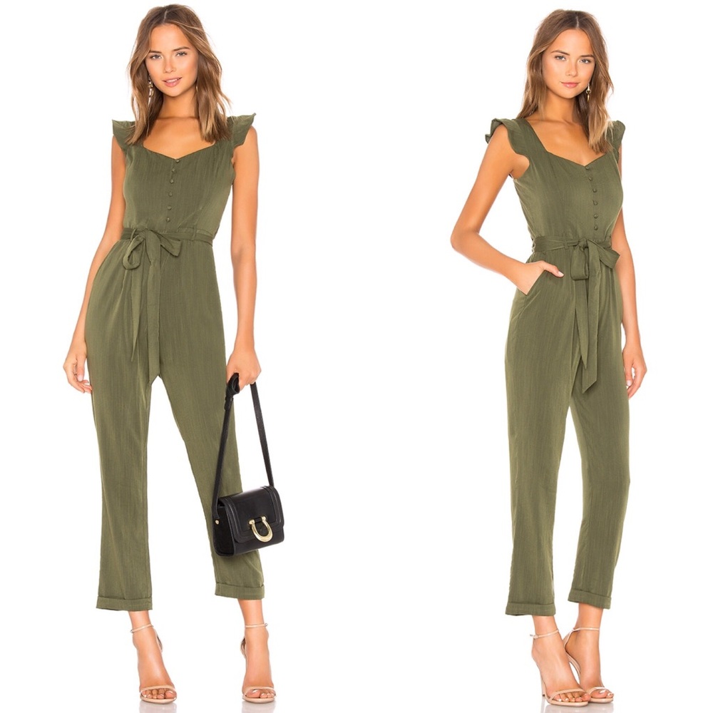 Heartloom Arwen Jumpsuit in Olive size Large